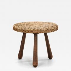  Adrien Audoux Frida Minet Woven Wicker Coffee Table Europe Mid 20th Century - 4374574