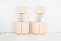  Affiliated Craftsmen Pair of Bob Kinzie for Affiliated Craftsmen Ceramic Table Lamps 1965c  - 4323357