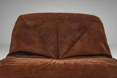  Airborne Six Piece Brown Patate Modular Sofa for Airborne France 1970s - 4806907