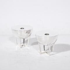  Alan Adler Pair of Grecian Fire Hand Wrought Sterling Silver Candle Holders by Alan Adler - 3197976