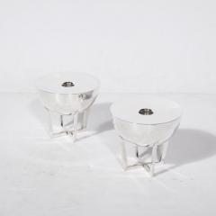  Alan Adler Pair of Grecian Fire Hand Wrought Sterling Silver Candle Holders by Alan Adler - 3198088