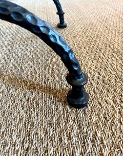  Alberto Diego Giacometti 2 French Modern Neoclassical Bronze Benches Side Tables in Style of Giacometti - 4523471