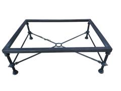  Alberto Diego Giacometti BRUTALIST SCULPTED METAL GILT SNAKE COFFEE TABLE IN THE MANNER OF GIACOMMETTI - 4442097