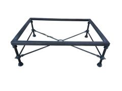  Alberto Diego Giacometti BRUTALIST SCULPTED METAL GILT SNAKE COFFEE TABLE IN THE MANNER OF GIACOMMETTI - 4442098