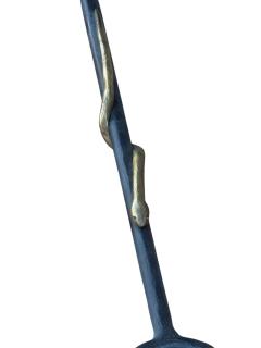  Alberto Diego Giacometti BRUTALIST SCULPTED METAL GILT SNAKE COFFEE TABLE IN THE MANNER OF GIACOMMETTI - 4442100