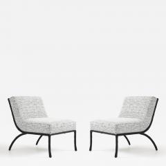  Alberto Diego Giacometti Italian Bronze Twig Framed Lounge Chairs - 4383756