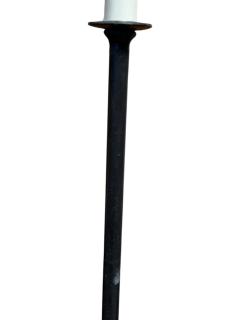  Alberto Diego Giacometti SCULPTED BRUTALIST BLACK IRON FLOOR LAMP IN THE MANNER OF GIACOMETTI - 4405381