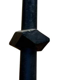  Alberto Diego Giacometti SCULPTED BRUTALIST BLACK IRON FLOOR LAMP IN THE MANNER OF GIACOMETTI - 4405388