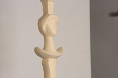 Alberto Diego Giacometti Vintage Figural Resin T te de Femme Caryatid Floor Lamp After Giacometti - 4579604
