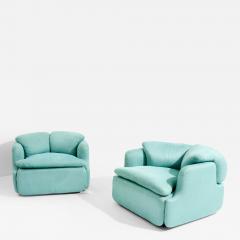  Alberto Rosselli Saporiti Alberto Rosselli for Saporiti pair of Confidential armchairs 1970 - 4578595