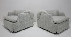  Alberto Rosselli Saporiti Pair of Alberto Rosselli for Saporiti Confidential Lounge Chairs - 4351554