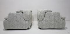  Alberto Rosselli Saporiti Pair of Alberto Rosselli for Saporiti Confidential Lounge Chairs - 4351557