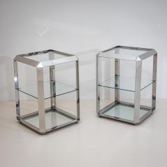  Alberto Rosselli Saporiti Pair of P800 Side Tables by Alberto Rosselli for Saporiti Italy 1970s - 4544899