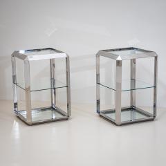  Alberto Rosselli Saporiti Pair of P800 Side Tables by Alberto Rosselli for Saporiti Italy 1970s - 4544900