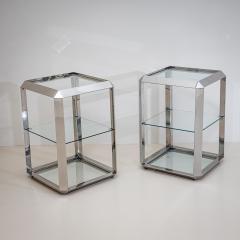  Alberto Rosselli Saporiti Pair of P800 Side Tables by Alberto Rosselli for Saporiti Italy 1970s - 4544901