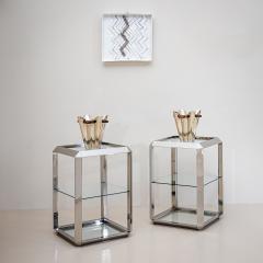  Alberto Rosselli Saporiti Pair of P800 Side Tables by Alberto Rosselli for Saporiti Italy 1970s - 4544905