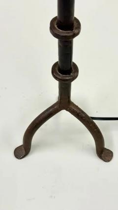  Alberto and Diego Giacometti French Mid Century Wrought Iron Table Lamps in the Style of Giacometti - 4112855