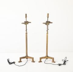  Alberto and Diego Giacometti Giacometti Style Gilt Iron Lamps - 4174242