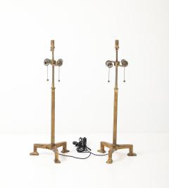  Alberto and Diego Giacometti Giacometti Style Gilt Iron Lamps - 4174243