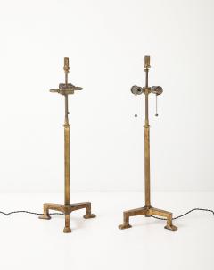  Alberto and Diego Giacometti Giacometti Style Gilt Iron Lamps - 4174245