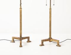  Alberto and Diego Giacometti Giacometti Style Gilt Iron Lamps - 4174247