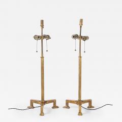  Alberto and Diego Giacometti Giacometti Style Gilt Iron Lamps - 4177076