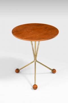  Alberts Bord p burk Side Table in Brass Teak and Metal by Alberts 1950s - 4681022