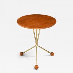  Alberts Bord p burk Side Table in Brass Teak and Metal by Alberts 1950s - 4681084