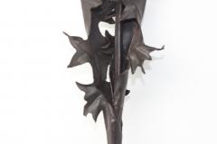  Alessandro Mazzucotelli Extraordinary Thistle Flower Sculpture by Alessandro Mazzucotelli 1910 Italy - 4650957