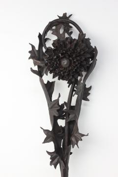  Alessandro Mazzucotelli Extraordinary Thistle Flower Sculpture by Alessandro Mazzucotelli 1910 Italy - 4650959