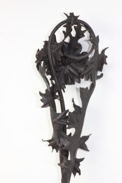  Alessandro Mazzucotelli Extraordinary Thistle Flower Sculpture by Alessandro Mazzucotelli 1910 Italy - 4650961