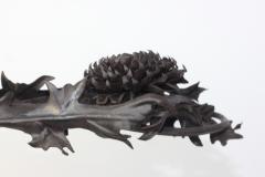  Alessandro Mazzucotelli Extraordinary Thistle Flower Sculpture by Alessandro Mazzucotelli 1910 Italy - 4650963