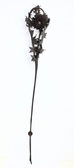  Alessandro Mazzucotelli Extraordinary Thistle Flower Sculpture by Alessandro Mazzucotelli 1910 Italy - 4651403