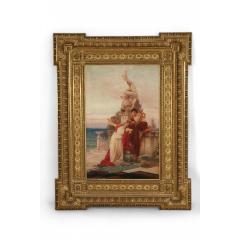  Alessandro Pigna Alessandro Pigna Italian Painting of the Muses in an Ornate Carved Giltwood Fram - 4634768