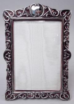  Alexander Clark Co Antique English Victorian Classical Sterling Silver Picture Frame 1899 - 4424301
