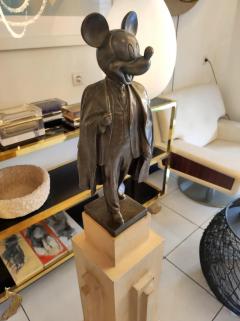  Alexander Kosolapov Alexander Kosolapov Mickey Lenin Malevich bronze and wood sculpture n 2 3 - 2968048