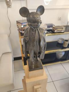  Alexander Kosolapov Alexander Kosolapov Mickey Lenin Malevich bronze and wood sculpture n 2 3 - 2968061