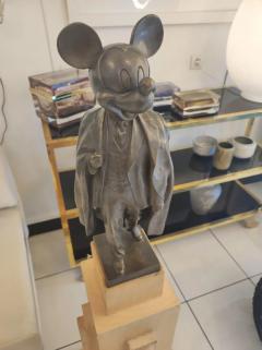  Alexander Kosolapov Alexander Kosolapov Mickey Lenin Malevich bronze and wood sculpture n 2 3 - 2968067