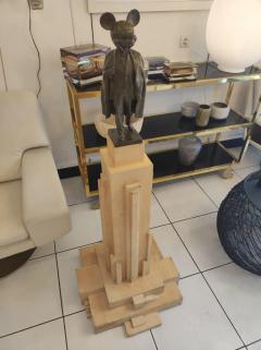  Alexander Kosolapov Alexander Kosolapov Mickey Lenin Malevich bronze and wood sculpture n 2 3 - 2968068