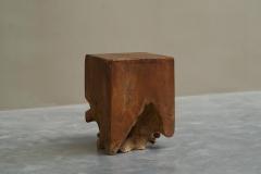  Alexandre Noll Sculptural Root Side Table or Stool in Solid Elm Europe 1970s - 4582314