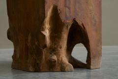  Alexandre Noll Sculptural Root Side Table or Stool in Solid Elm Europe 1970s - 4582325