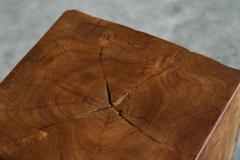  Alexandre Noll Sculptural Root Side Table or Stool in Solid Elm Europe 1970s - 4582374