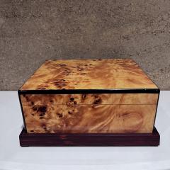  Alfred Dunhill Ltd Mid Century Hand Crafted Burlwood Humidor Cigar Storage Box - 3594852