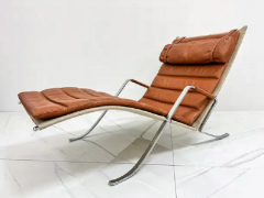  Alfred Kill International FK 87 Grasshopper Chaise Lounge by Fabricius Kastholm for Alfred Kill 1960s - 3176644