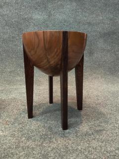  All American Co Miles May Pair RD Stool Side Tables Stools Walnut Wenge Mid Century Inspired - 3101911