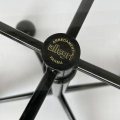  Allegri Arredamenti Allegri Arredamenti Black Metal Glass Two Tier Rolling Cart - 2944020