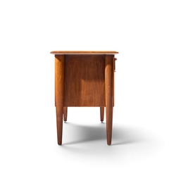  Alma Desk Company Alma Castilian Mid Century Walnut Credenza - 4756231