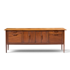  Alma Desk Company Alma Castilian Mid Century Walnut Credenza - 4756234