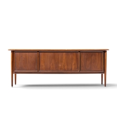  Alma Desk Company Alma Castilian Mid Century Walnut Credenza - 4756237