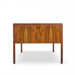  Alma Desk Company Alma Mid Century Rosewood and Leather Executive Desk - 4496495